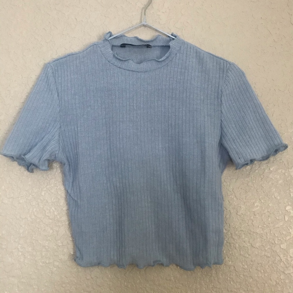 Shein Baby Blue Crop Top